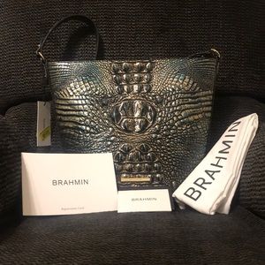 NWT Brahmin Quinn Agate Melbourne Genuine Leather